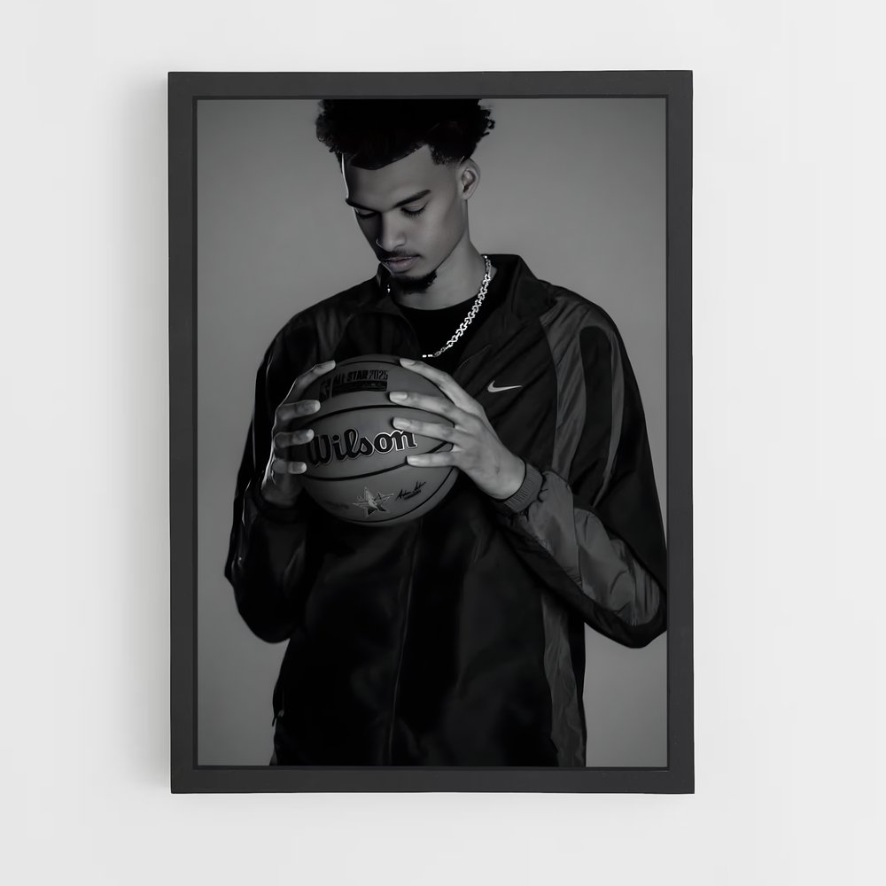 Poster Victor de wembanyama – affiche Basketball (vue 2)